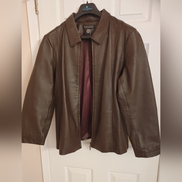 Brown Leather Jacket XL - Picture 3 of 3